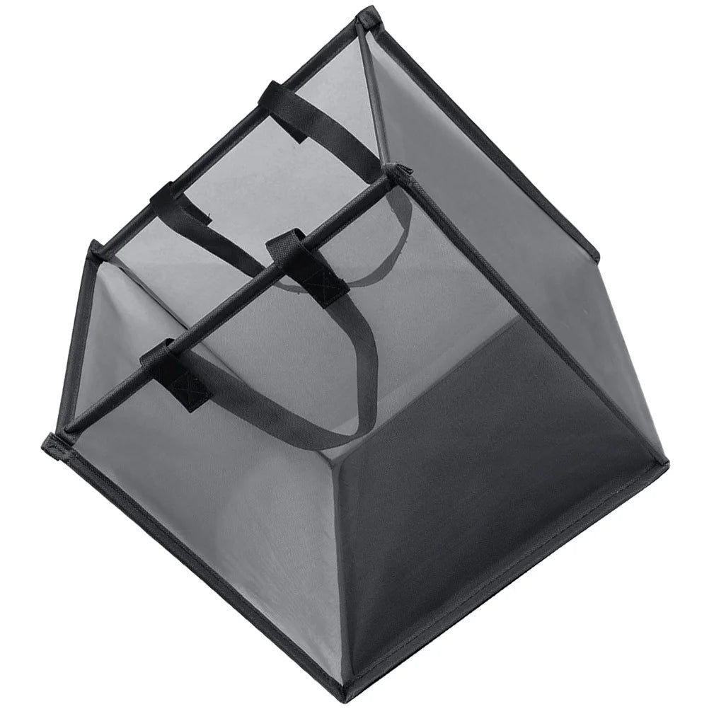 Portable Foldable Mesh Laundry Hamper with Easy-Grab Handles