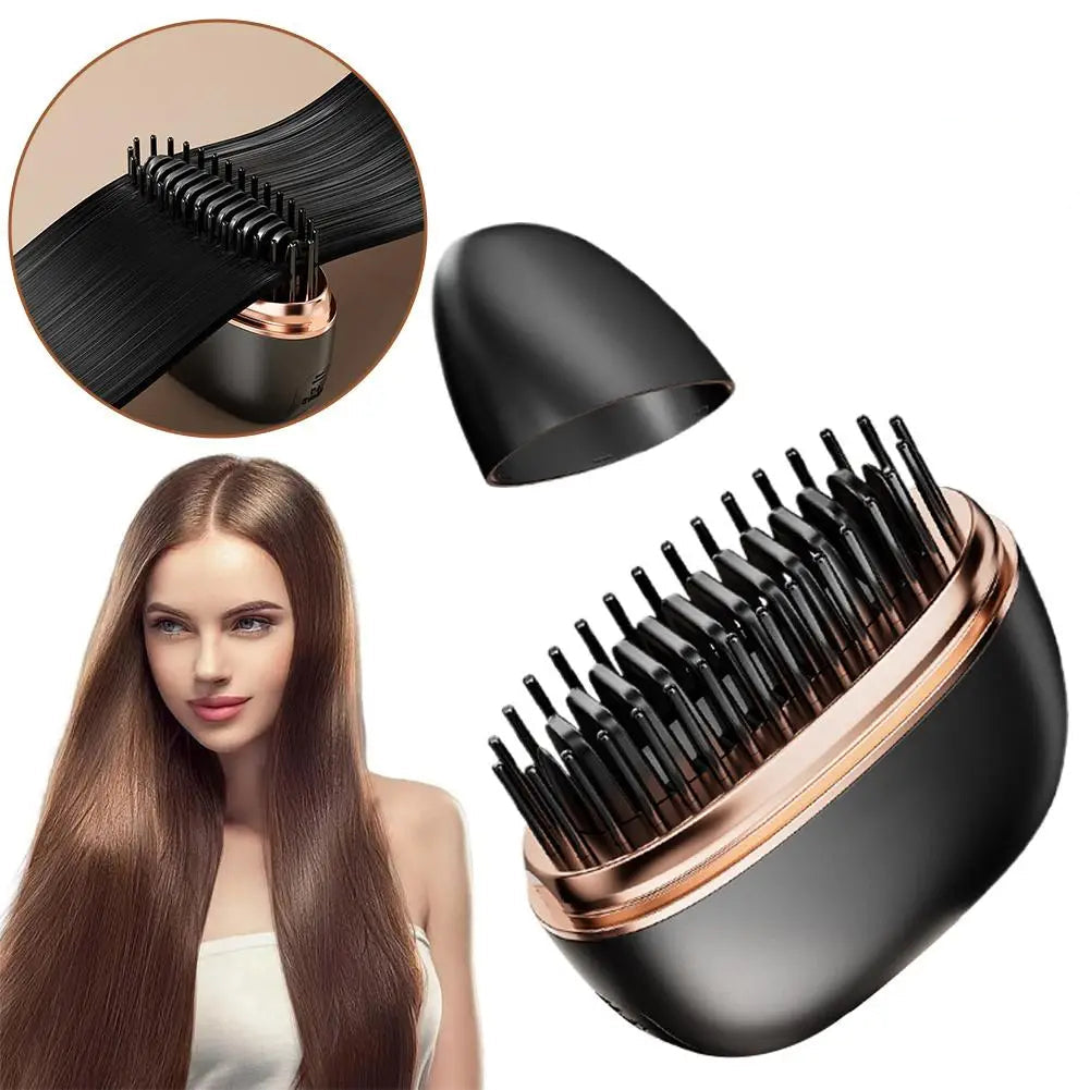 Cordless 2-in-1 Portable Ceramic Hair Straightener - Travel-Ready