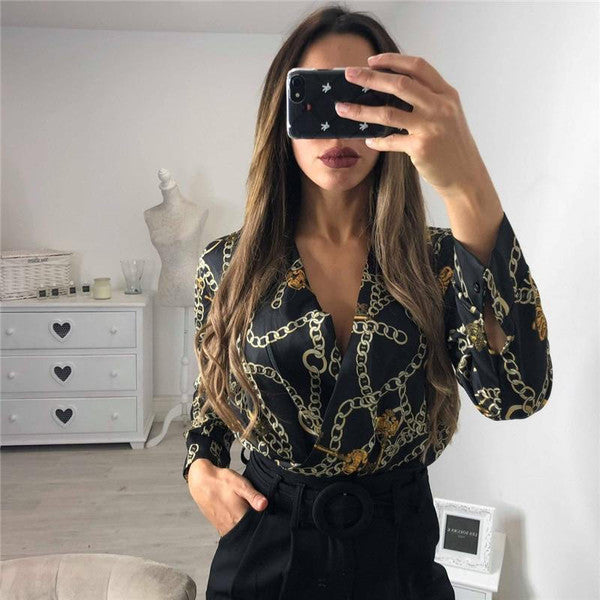 Vintage Printed Bodysuit