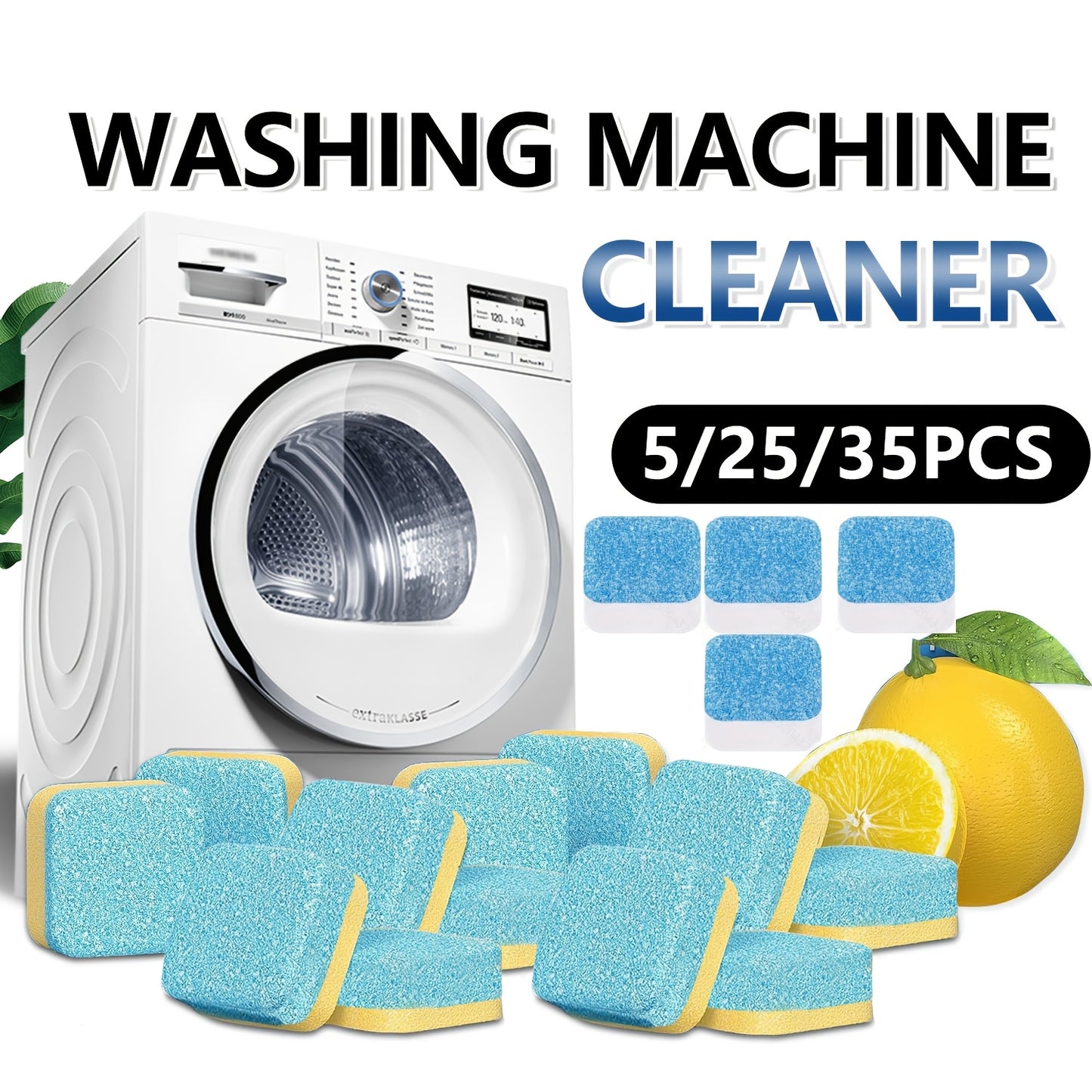 Furllo Washing Machine Cleaner Tablets — Deep Clean & Odor Remover