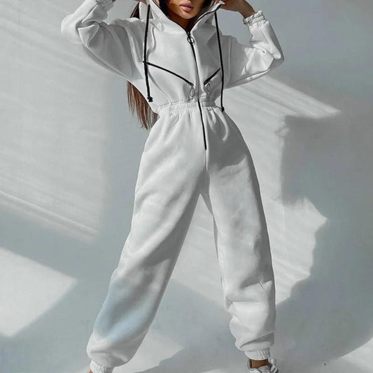 Basic Hooded Jumpsuit