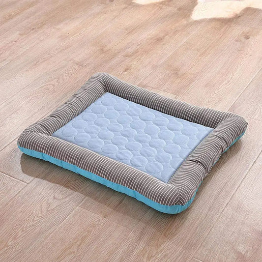 Cooling Dog Bed with Ice Silk Material