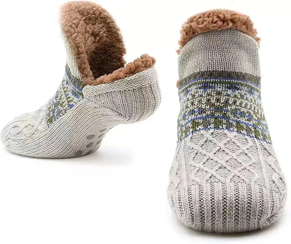 Cozy Snow-Patterned Warm Winter Socks
