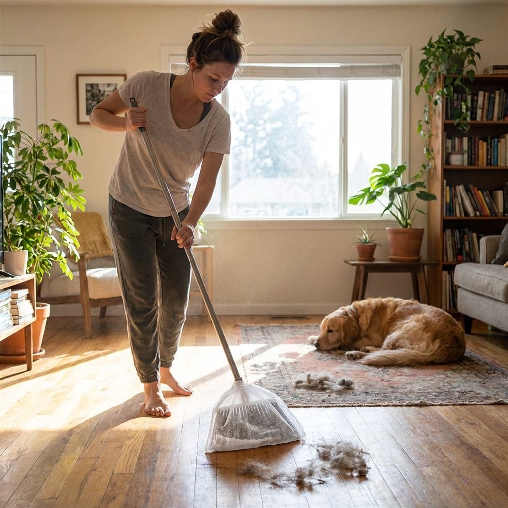 Disposable Broom Cover lifestyle