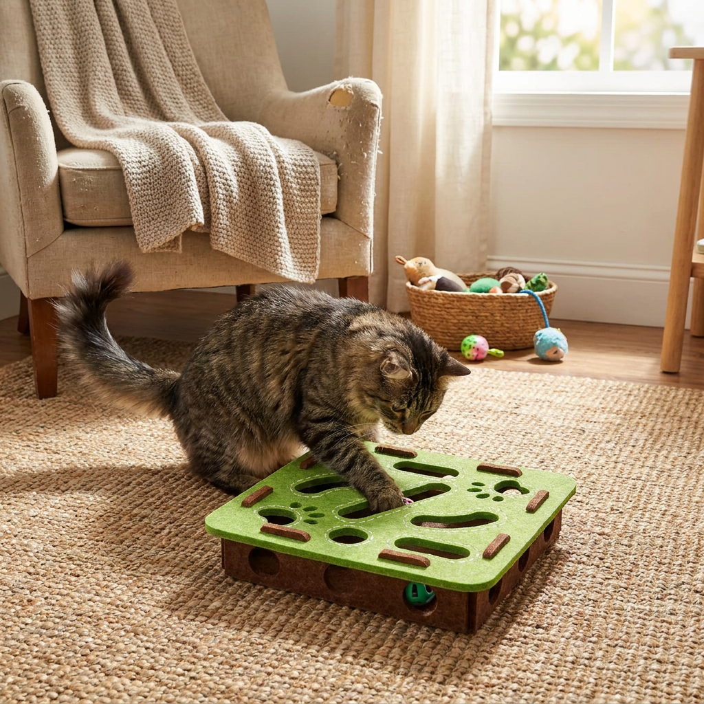 Cat Puzzle Box lifestyle
