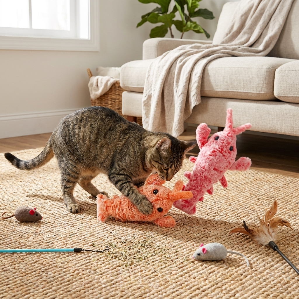 Jumping Shrimp Toy lifestyle