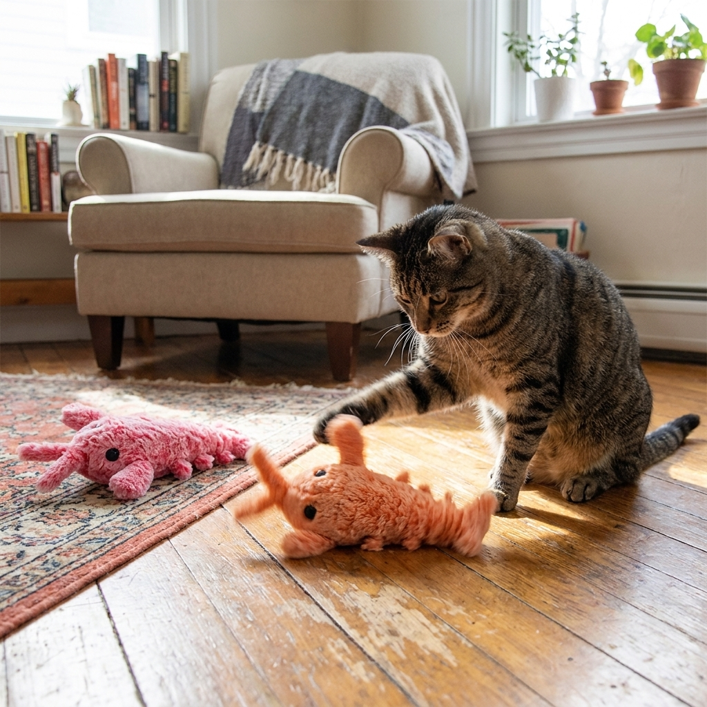 Jumping Shrimp Toy lifestyle