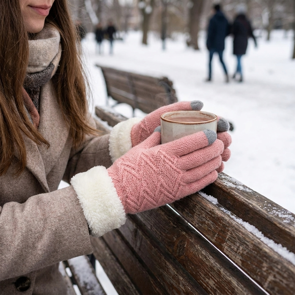 Knit Gloves lifestyle