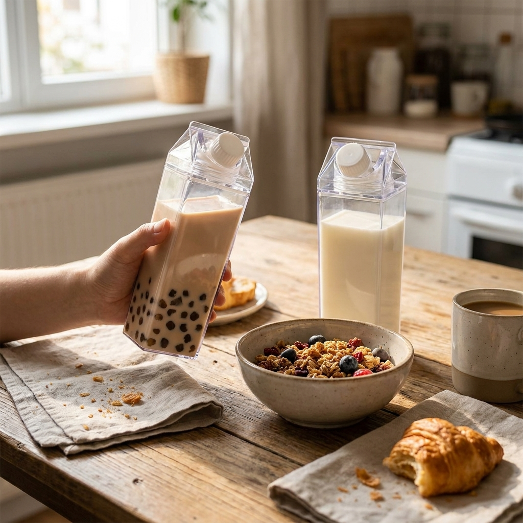 Milk Carton Water Bottle lifestyle