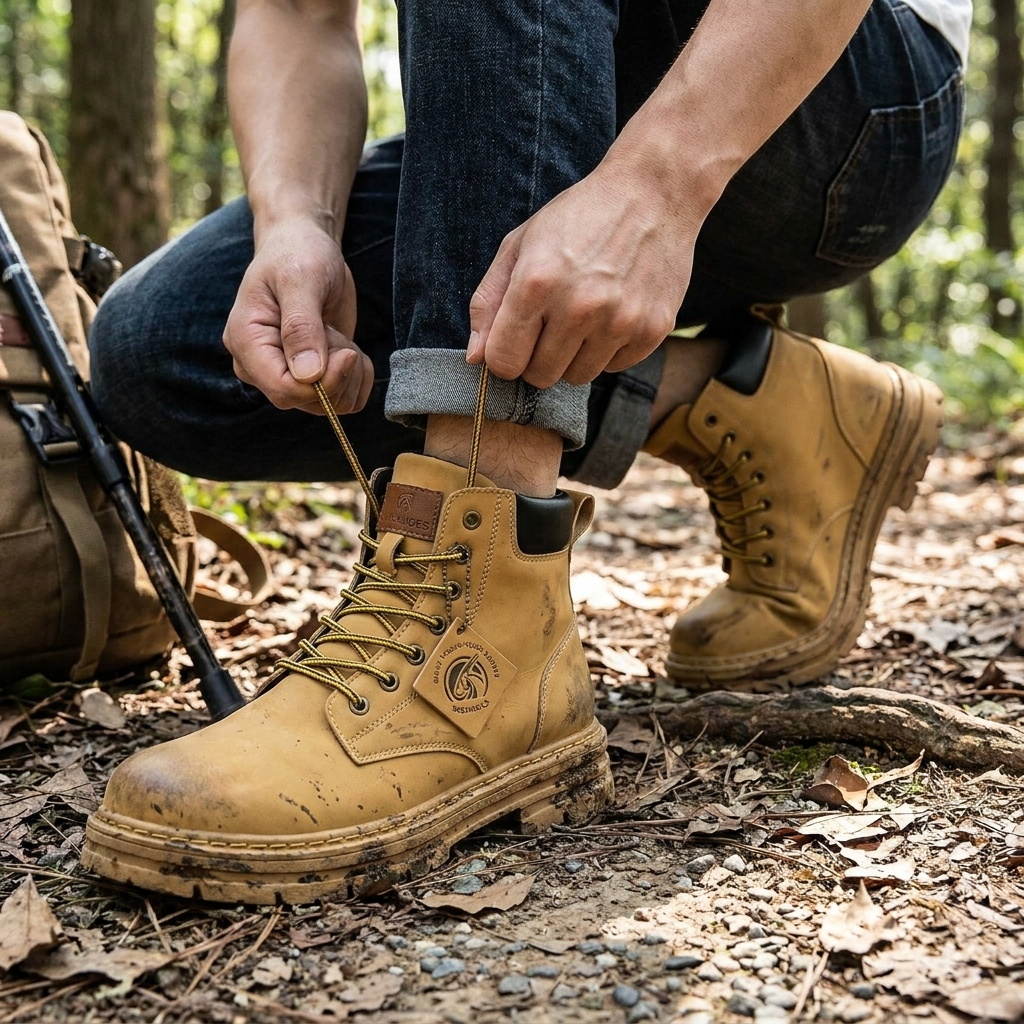 Mens Lace-Up Boots lifestyle