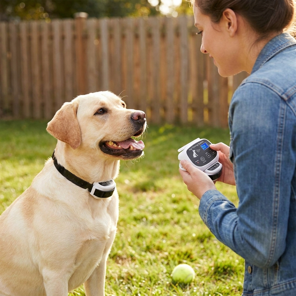 Wireless Dog Fence Collar lifestyle