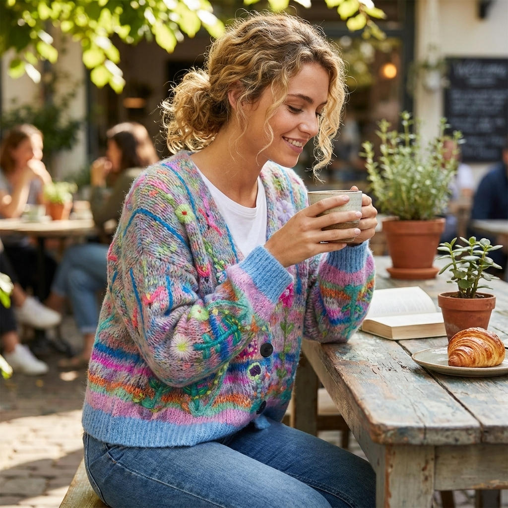 Retro Cardigan lifestyle