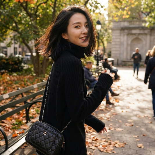 Womens Cashmere Turtleneck lifestyle