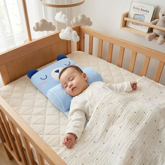 Kids Ergonomic Baby Head Support Pillow