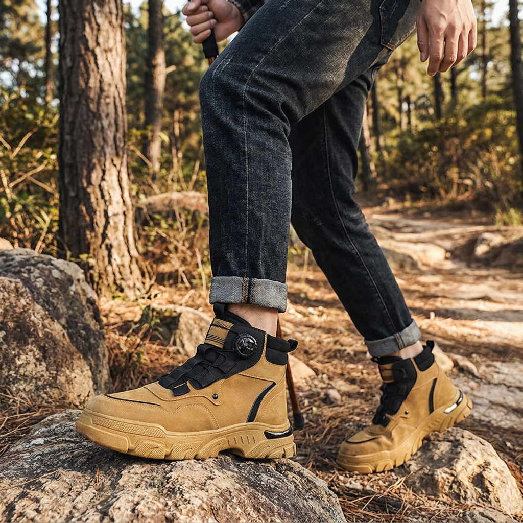 Mens Rugged Heavy Duty Work Boots