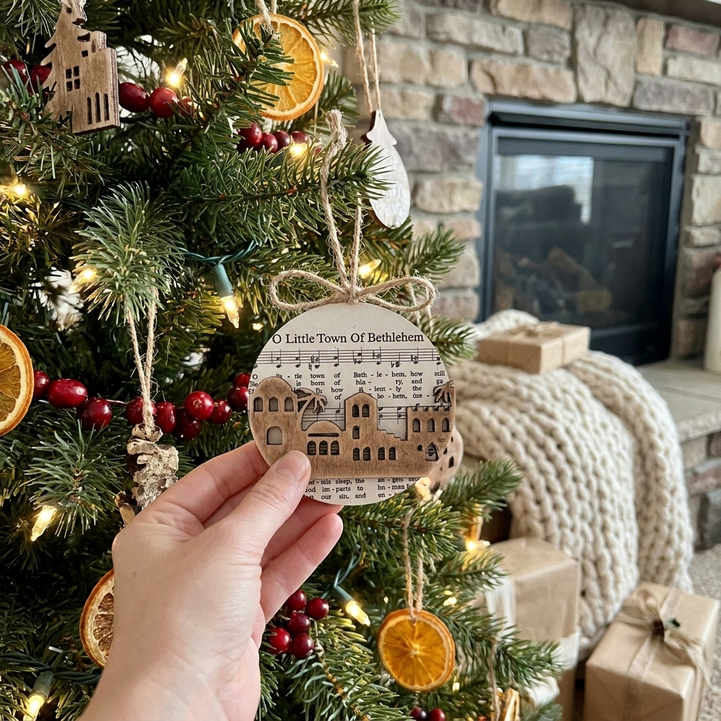 Nativity Music Sheet Ornament Collection