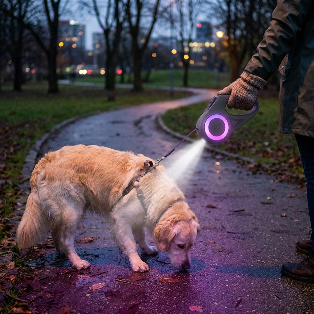 Retractable Dog Leash lifestyle