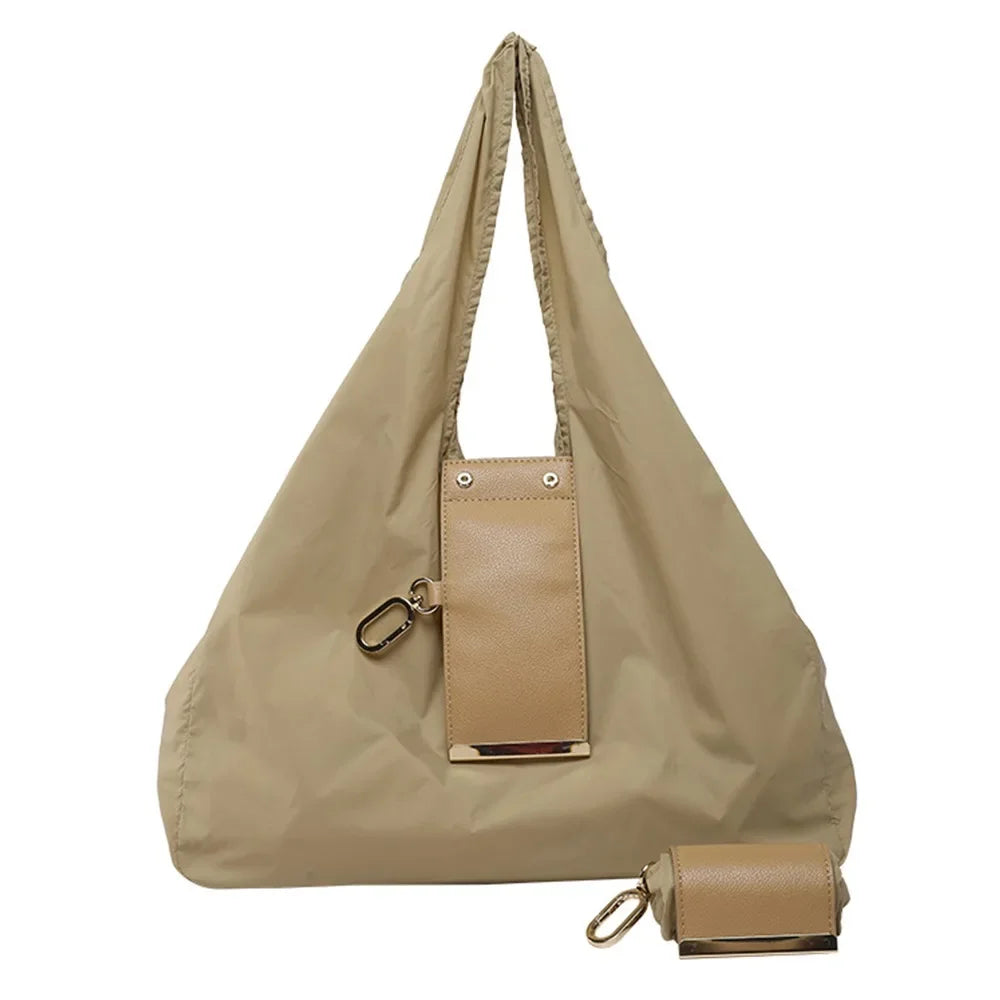 Compact Keychain Foldable Tote Bag — Ultra-Portable Mini Tote for On-the-Go