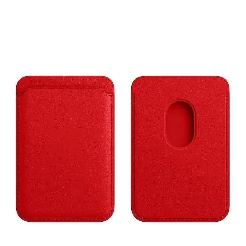 Slim Magnetic Leather Card Holder Wallet for iPhone