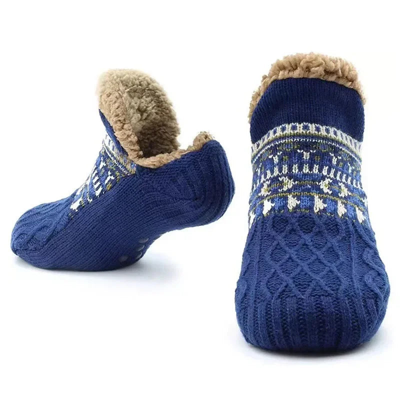 Cozy Snow-Patterned Warm Winter Socks