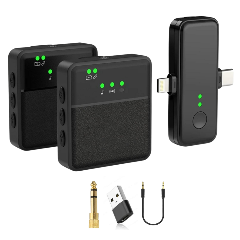 Wireless Bluetooth Lavalier Microphone for Crystal-Clear, Hands-Free Audio