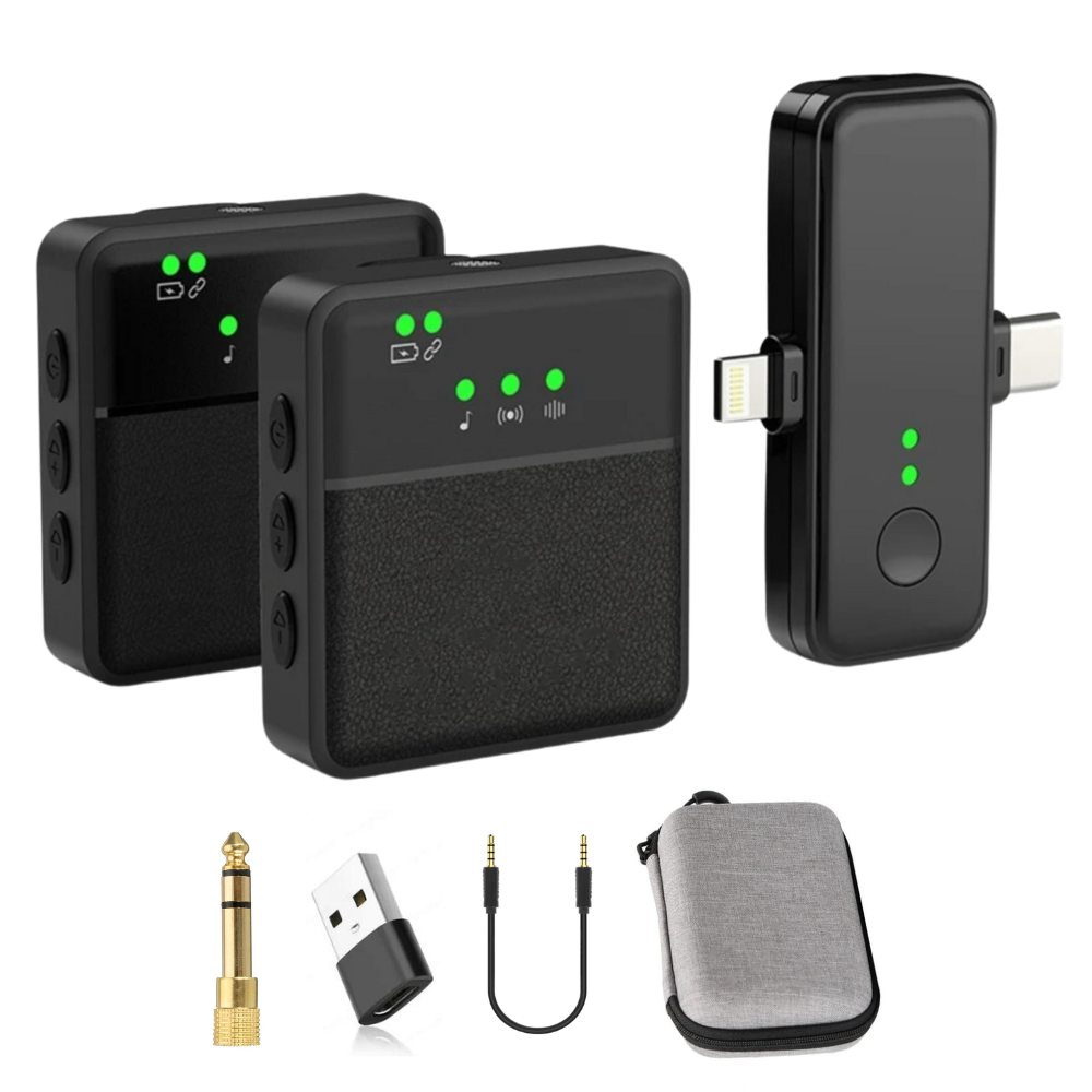 Wireless Bluetooth Lavalier Microphone for Crystal-Clear, Hands-Free Audio