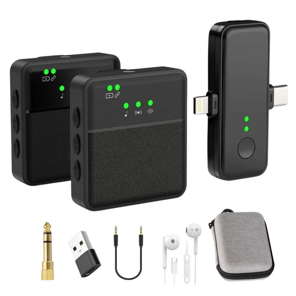 Wireless Bluetooth Lavalier Microphone for Crystal-Clear, Hands-Free Audio
