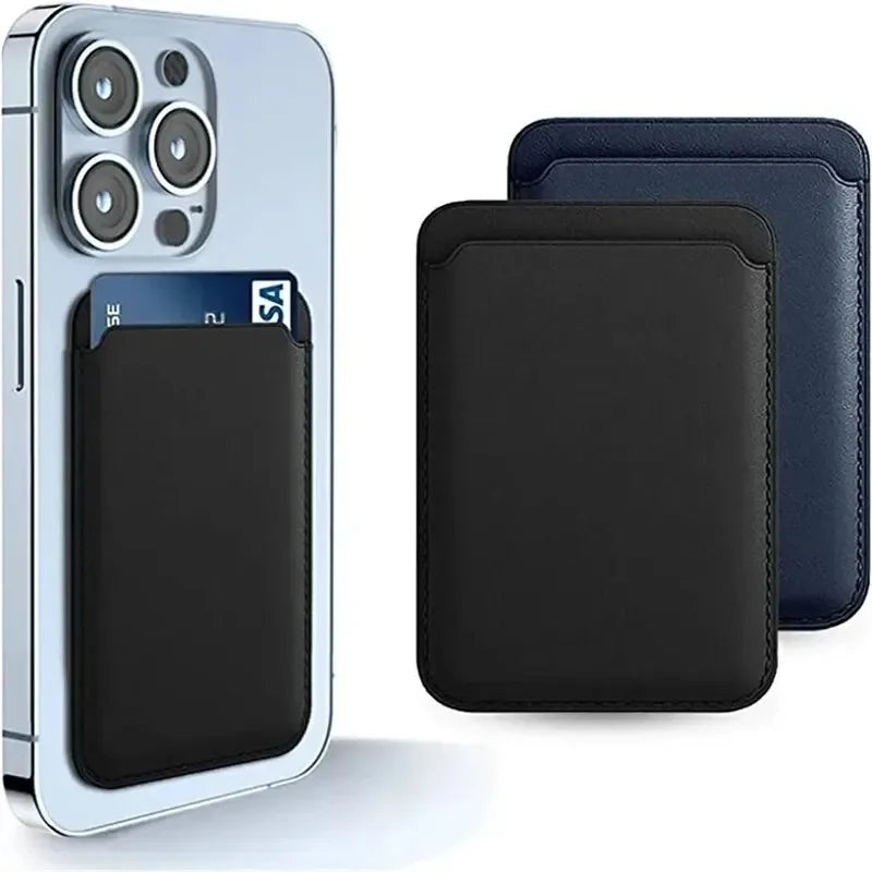 Slim Magnetic Leather Card Holder Wallet for iPhone