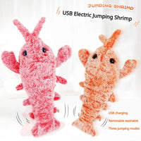 Electric Jumping Shrimp Interactive Pet Toy