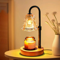 Elegant Floral Dimmable Candle Warmer Lamp