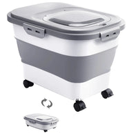 Space-Saving Foldable Food Storage Container with Large Capacity