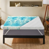 Luxurious Cooling Egg-Crate Foam Mattress Topper for All-Night Comfort
