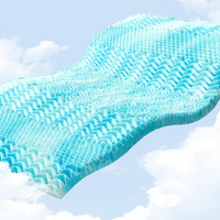 Luxurious Cooling Egg-Crate Foam Mattress Topper for All-Night Comfort