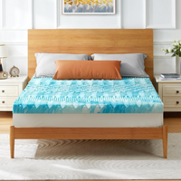 Luxurious Cooling Egg-Crate Foam Mattress Topper for All-Night Comfort