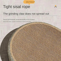 Oval Sisal 2-in-1 Cat Scratcher and Bed