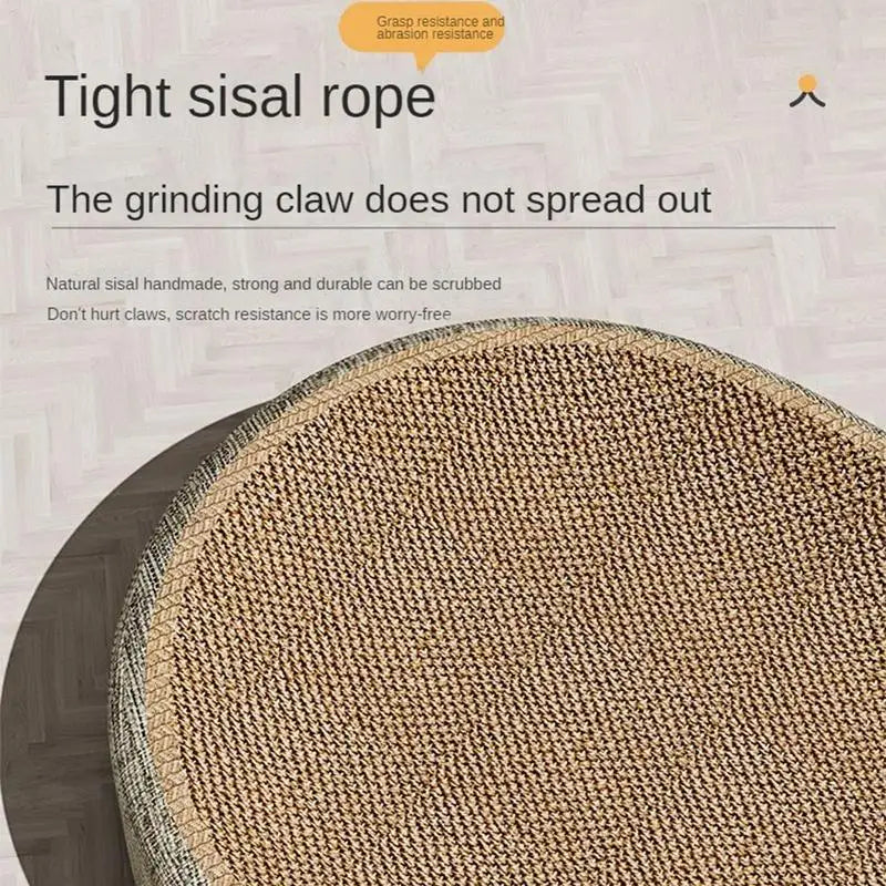 Oval Sisal 2-in-1 Cat Scratcher and Bed