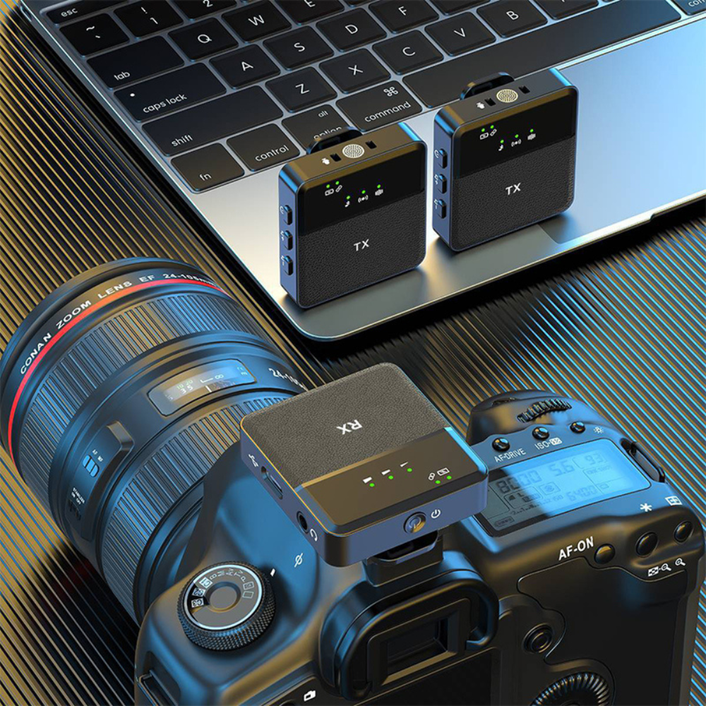 Wireless Bluetooth Lavalier Microphone for Crystal-Clear, Hands-Free Audio