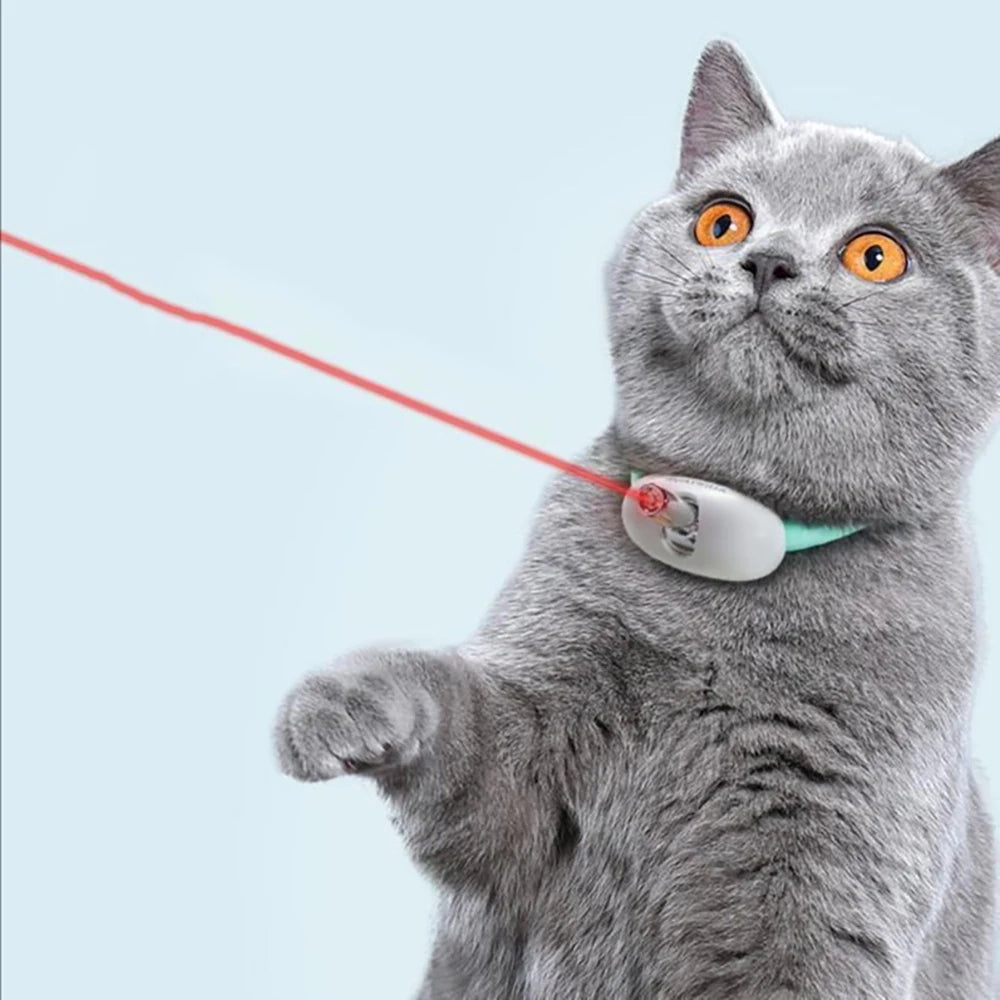 USB-Charging Interactive Laser Cat Collar for Hours of Fun