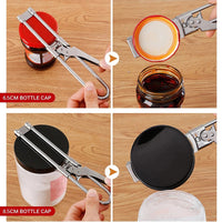 Stainless Steel Adjustable Jar Opener – Multi-Function Kitchen Tool for Effortless Opening