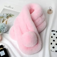 Plush Faux Fur Winter Scarf