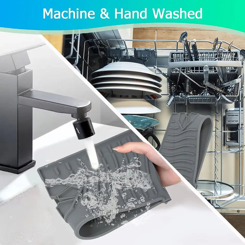 Premium Silicone Kitchen Sink Splash Guard – Effortless Splash Protection & Mess Prevention