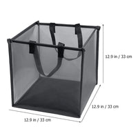 Portable Foldable Mesh Laundry Hamper with Easy-Grab Handles