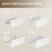 Stackable Plastic Closet Drawer Organizer – Space-Saving Storage Solution
