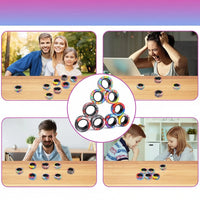 Magnetic Fidget Ring Spinner Set for Stress Relief and Focus