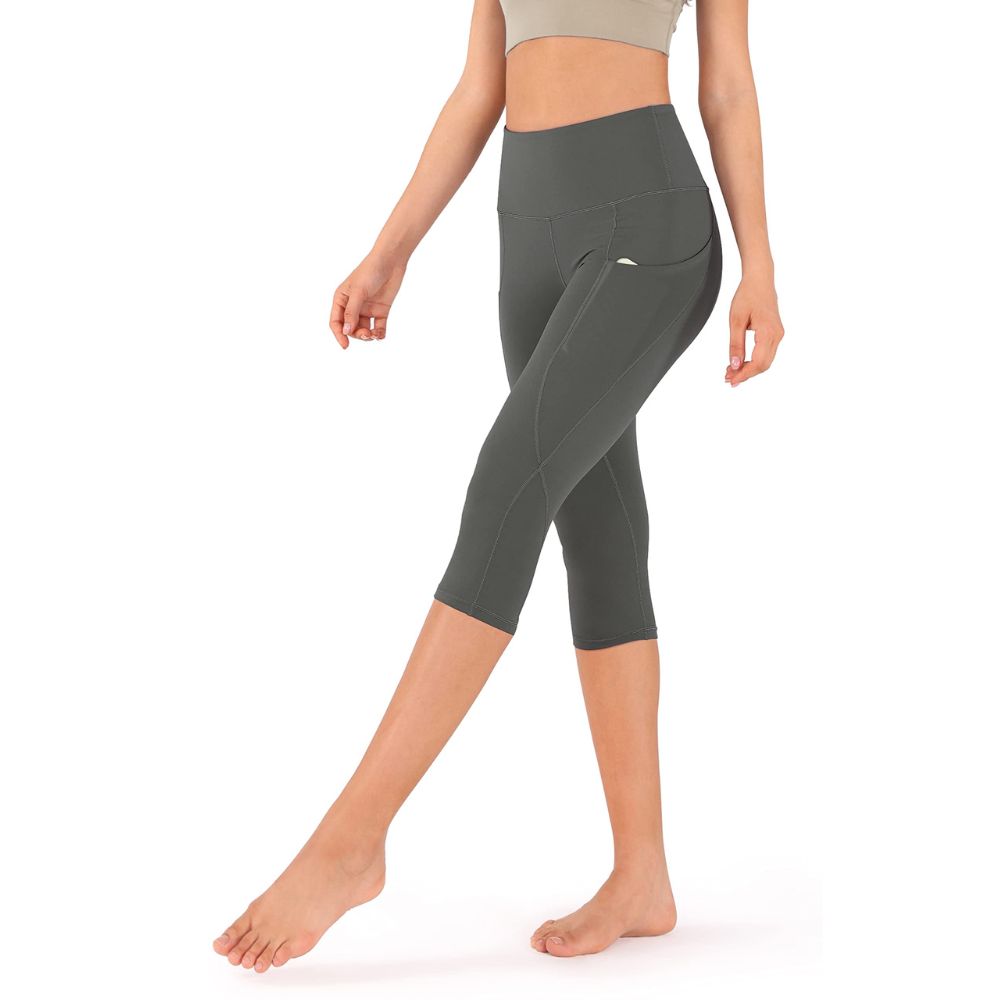 Ladies Capri Cotton Pants Leggings with Pockets