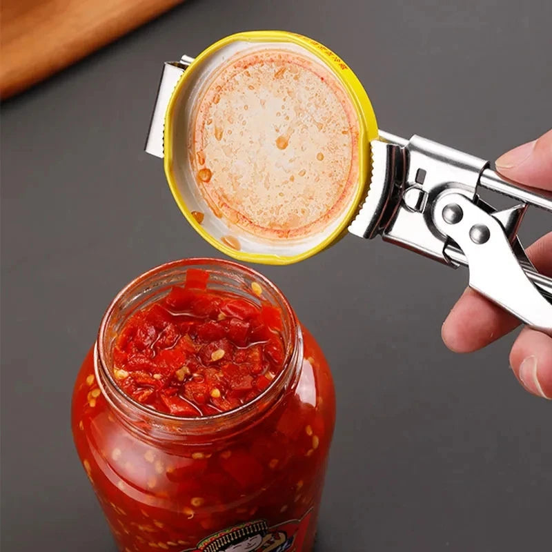 Stainless Steel Adjustable Jar Opener – Multi-Function Kitchen Tool for Effortless Opening