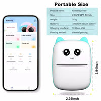 Ultra-Compact Mini Wireless Portable Thermal Label Printer for Quick On-The-Go Labeling
