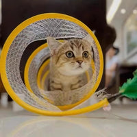 Foldable S-Shape Interactive Cat Tunnel for Endless Play