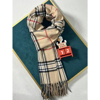 Plaid Cashmere Feel Winter Scarf and Neck Warmer