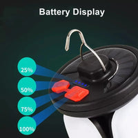 Compact Solar USB Folding Leaf Lantern for Camping